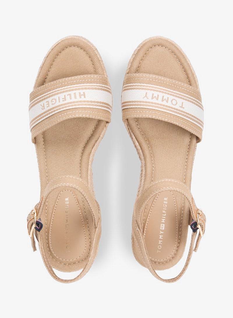 TOMMY HILFIGER Canvas Denim Wedge Espadrilles - Image 5